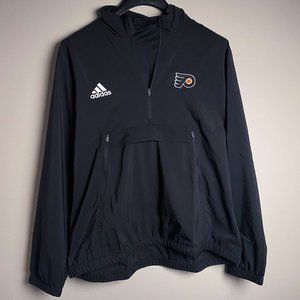 Philadelphia Flyers Adidas Women Stadium 1/4 Zip Woven Long Sleeve - Size XL